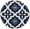 Safavieh Chatham 751 Dark Blue/Ivory Area Rug Round