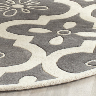 Safavieh Chatham 751 Dark Grey/Ivory Area Rug Detail