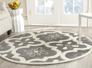 Safavieh Chatham 751 Dark Grey/Ivory Area Rug Room Scene