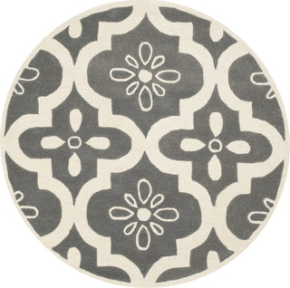 Safavieh Chatham 751 Dark Grey/Ivory Area Rug Round