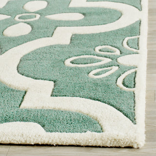 Safavieh Chatham 751 Teal/Ivory Area Rug Detail