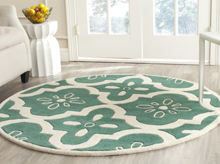 Safavieh Chatham 751 Teal/Ivory Area Rug Room Scene