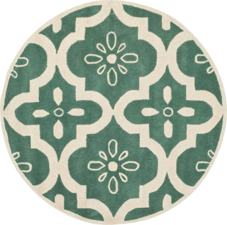 Safavieh Chatham 751 Teal/Ivory Area Rug Round