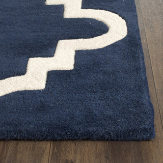 Safavieh Chatham 753 Dark Blue/Ivory Area Rug Detail