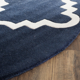 Safavieh Chatham 753 Dark Blue/Ivory Area Rug Detail