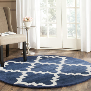 Safavieh Chatham 753 Dark Blue/Ivory Area Rug Room Scene