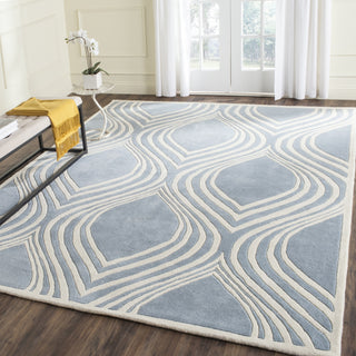 Safavieh Chatham 758 Blue/Ivory Area Rug Room Scene Feature