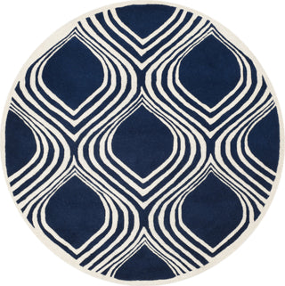 Safavieh Chatham 758 Dark Blue/Ivory Area Rug Round