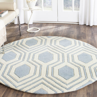 Safavieh Chatham 760 Blue/Ivory Area Rug Room Scene Feature