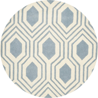 Safavieh Chatham 760 Blue/Ivory Area Rug Round