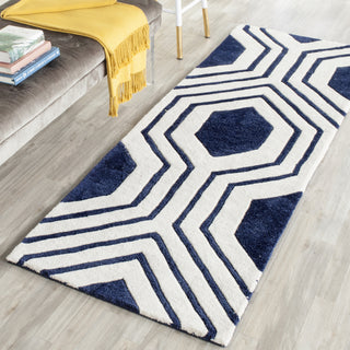 Safavieh Chatham 760 Dark Blue/Ivory Area Rug Room Scene