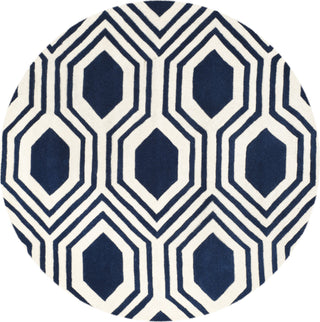 Safavieh Chatham 760 Dark Blue/Ivory Area Rug Round