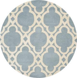 Safavieh Chatham 762 Blue/Ivory Area Rug Round