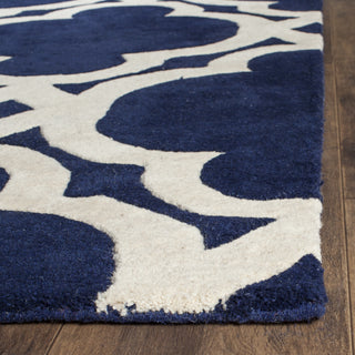 Safavieh Chatham 762 Dark Blue/Ivory Area Rug Detail