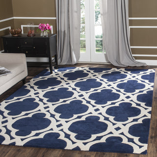 Safavieh Chatham 762 Dark Blue/Ivory Area Rug Room Scene