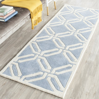 Safavieh Chatham 763 Blue/Ivory Area Rug Room Scene