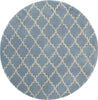 Safavieh Chatham Cht930 Blue Grey Area Rug Round