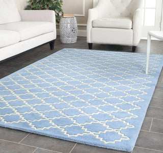 Safavieh Chatham Cht930 Blue Grey Area Rug Room Scene Feature