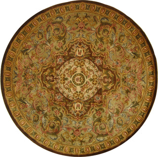 Safavieh Classic Cl220 Beige/Olive Area Rug Round