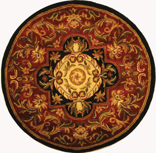 Safavieh Classic Cl220 Red/Black Area Rug Round