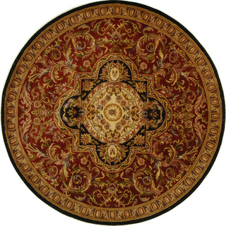 Safavieh Classic Cl220 Red/Black Area Rug Round