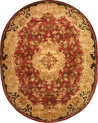 Safavieh Classic Cl234 Rust/Green Area Rug 