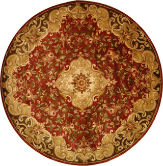 Safavieh Classic Cl234 Rust/Green Area Rug Round