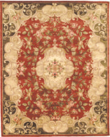 Safavieh Classic Cl234 Rust/Green Area Rug 