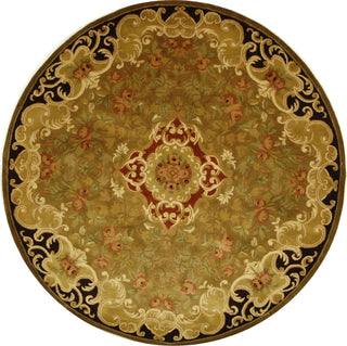 Safavieh Classic Cl234 Gold/Cola Area Rug Round