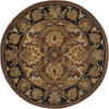 Safavieh Classic Cl239 Rust/Black Area Rug Round
