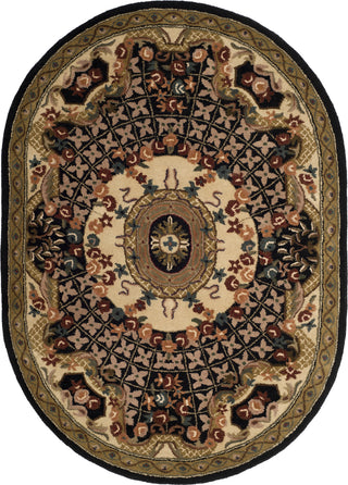 Safavieh Classic Cl304 Black/Gold Area Rug 