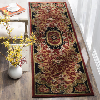 Safavieh Classic Cl304 Burgundy/Black Area Rug Room Scene Feature