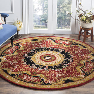 Safavieh Classic Cl304 Burgundy/Black Area Rug Room Scene