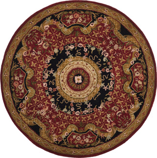 Safavieh Classic Cl304 Burgundy/Black Area Rug Round