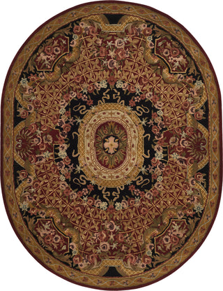 Safavieh Classic Cl304 Burgundy/Black Area Rug 