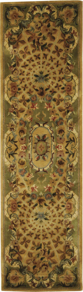 Safavieh Classic Cl304 Toupe/Light Green Area Rug Runner