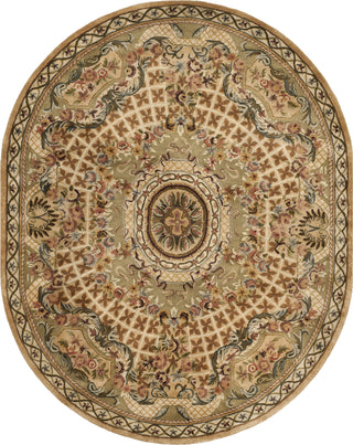 Safavieh Classic Cl304 Toupe/Light Green Area Rug 