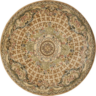 Safavieh Classic Cl304 Toupe/Light Green Area Rug Round