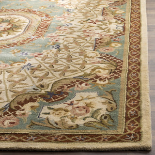 Safavieh Classic Cl304 Ivory/Light Blue Area Rug Detail