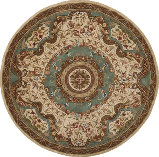 Safavieh Classic Cl304 Ivory/Light Blue Area Rug Round