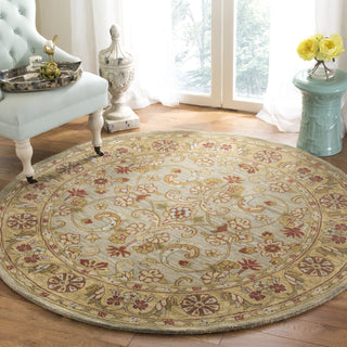 Safavieh Classic Cl324 Light Green/Gold Area Rug Room Scene