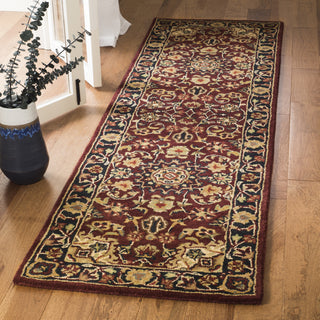 Safavieh Classic Cl362 Burgundy/Navy Area Rug Room Scene Feature