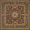 Safavieh Classic Cl362 Burgundy/Navy Area Rug Square