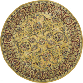 Safavieh Classic Cl398 Gold/Red Area Rug Round