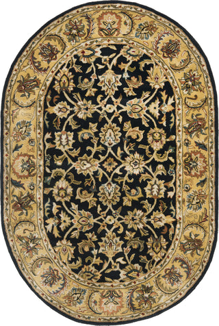 Safavieh Classic Cl758 Black/Gold Area Rug 