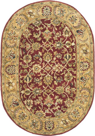 Safavieh Classic Cl758 Red/Gold Area Rug 