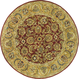 Safavieh Classic Cl758 Rust/Camel Area Rug Round