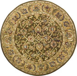 Safavieh Classic Cl758 Olive/Camel Area Rug Round