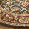 Safavieh Classic Cl758 Dark Olive/Red Area Rug Detail