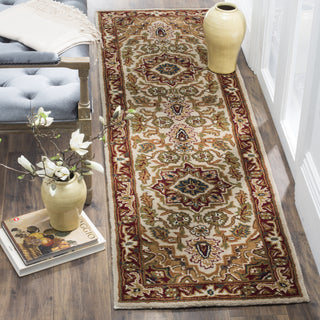 Safavieh Classic Cl763 Light Gold/Red Area Rug Room Scene Feature